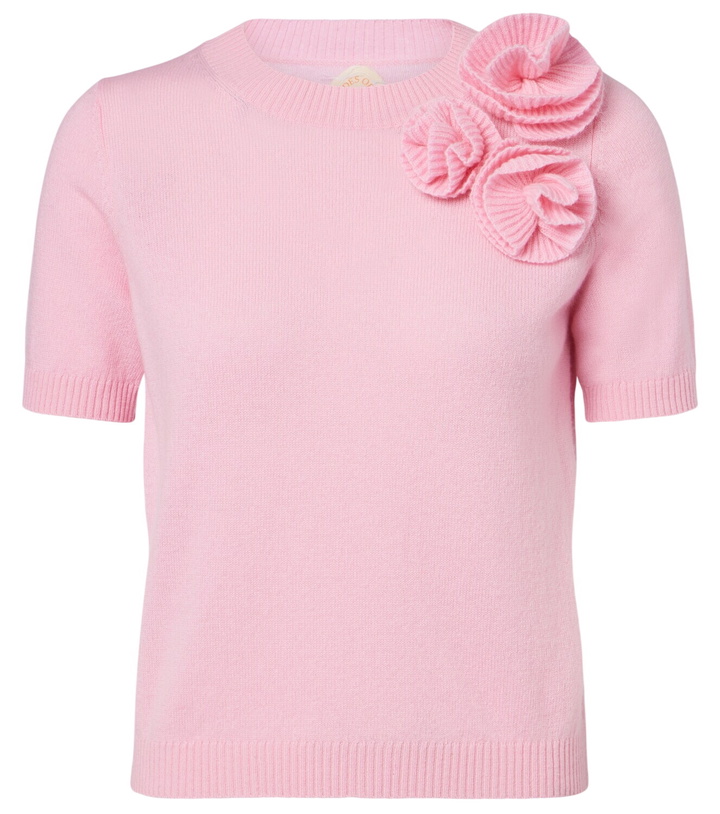 Photo: Jardin des Orangers Floral-appliqué wool and cashmere sweater