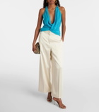 Christopher Esber Silk Springs gathered top