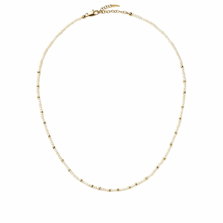Photo: Missoma Women's Micro Pearl Beaded Necklace in Gold