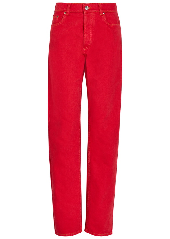 Photo: Versace Straight-leg Jeans Red