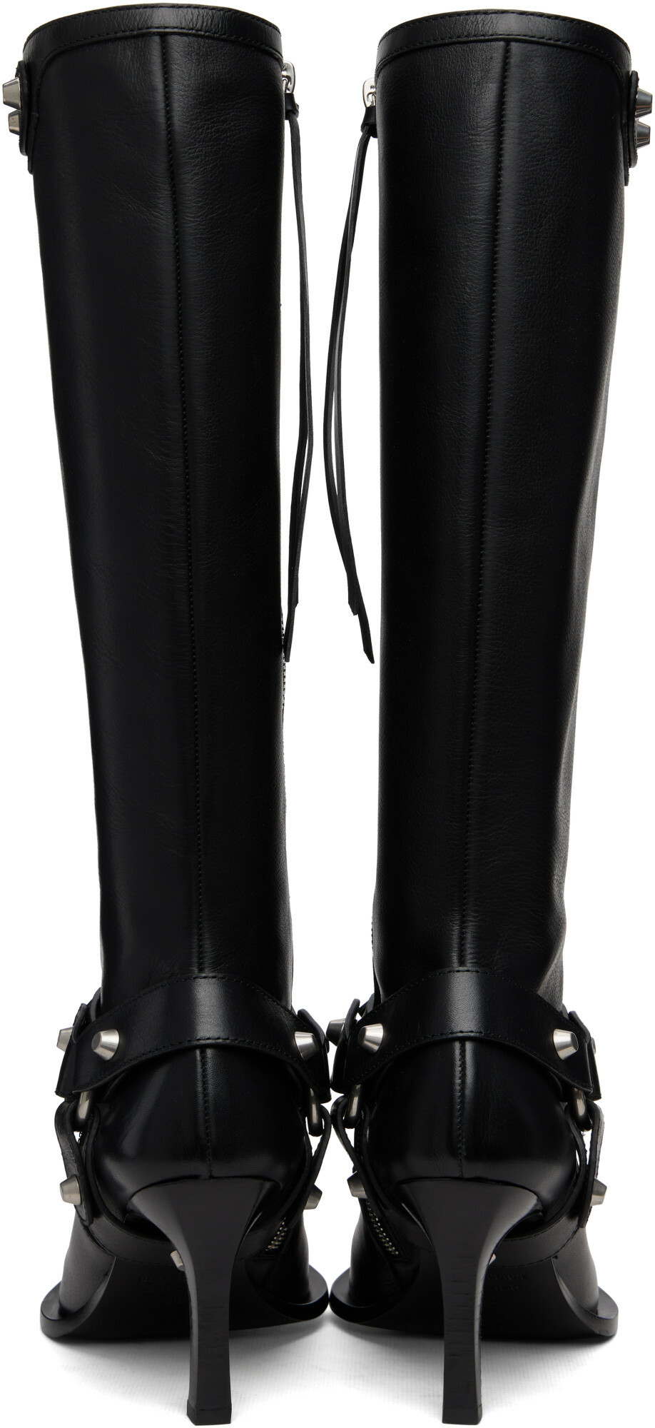 Balenciaga Black City Harness Tall Boots