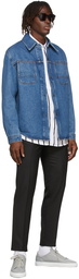 AMI Alexandre Mattiussi Mid-Washed Denim Shirt