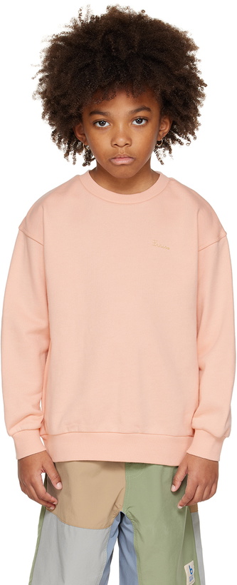 Photo: Kodomo BEAMS Kids Pink Embroidered Sweatshirt