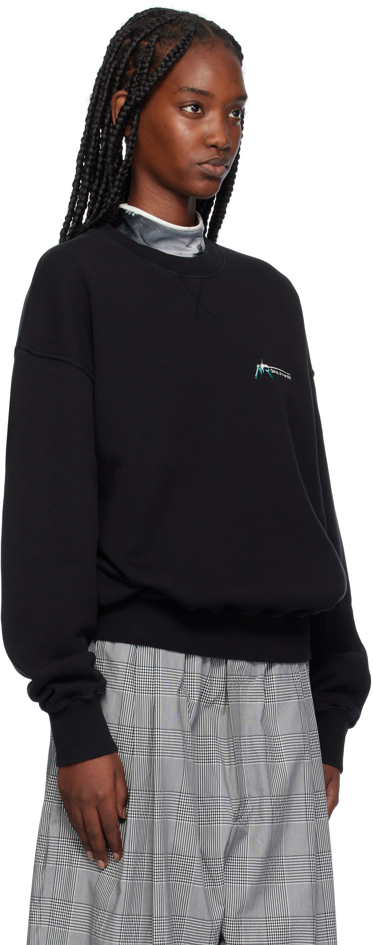 Meryll Rogge Black Oversized Sweatshirt