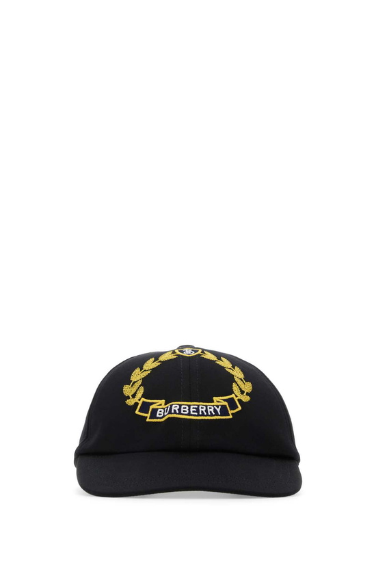 Photo: Burberry Black Cotton Baseball Cap
