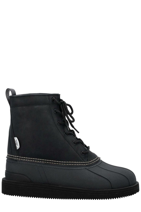 Photo: SUICOKE Alal Lace-up Round Toe Boots