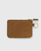 Carhartt Wip Suede Zip Wallet Brown - Mens - Wallets