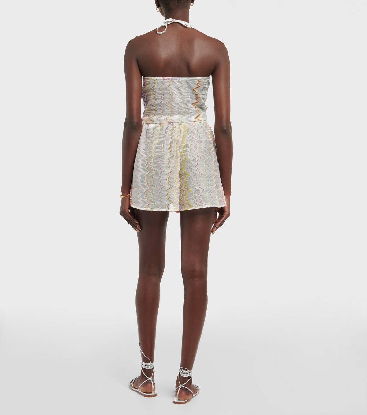 Missoni Mare Zig-zag halterneck crop top