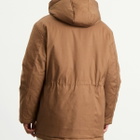 Ranra Men's Neve Canvas Cotton Parka Jacket in Coffee Liqueur