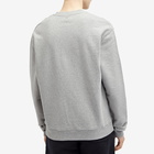 AMI Paris Men's Tonal Heart Crew Sweatshirt in Heather Grey