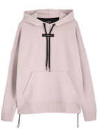 ON Logo Stretch-jersey Hooded Sweatshirt Mauve