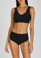 Chantelle Soft Stretch Nude High-waist Thong - Black - One Size