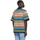 AGR SSENSE Exclusive Multicolor Striped Short Sleeve Sweater