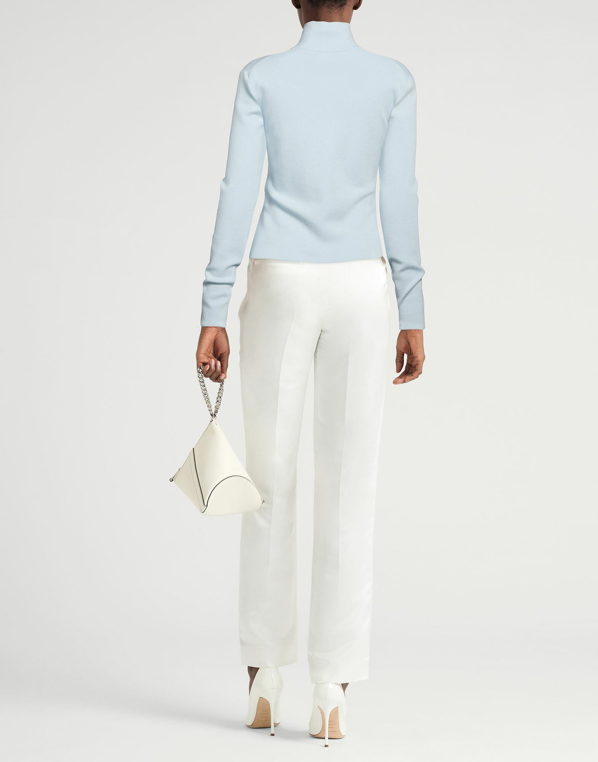 Courrèges Womens Turtleneck Sky in Blue
