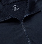 Save Khaki United - Garment-Dyed Fleece-Back Supima Cotton-Jersey Half-Zip Sweatshirt - Blue