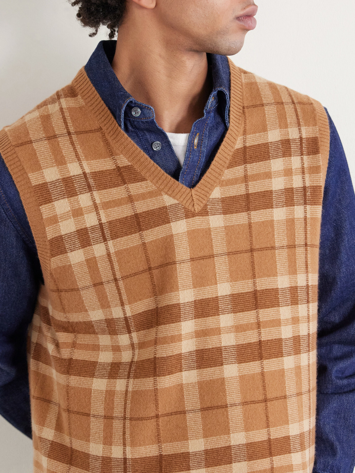 Polo Ralph Lauren - Checked Cashmere Vest - Brown
