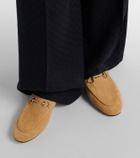 Gucci Horsebit GG suede loafers
