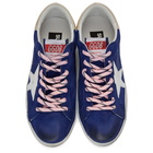 Golden Goose Blue Nubuck Superstar Sneakers