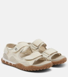 Miu Miu Tyre leather-trimmed sandals