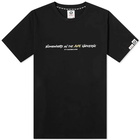 Men's AAPE Grafiti Word T-Shirt in Black