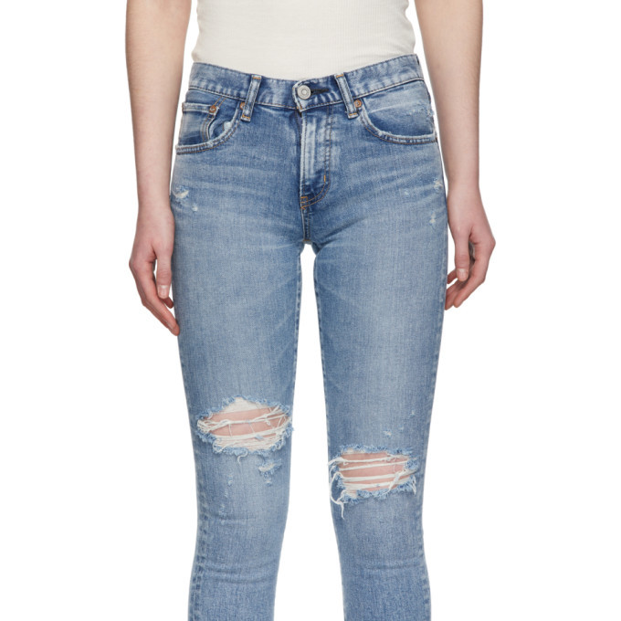 Moussy Vintage Blue Ithan Skinny Jeans