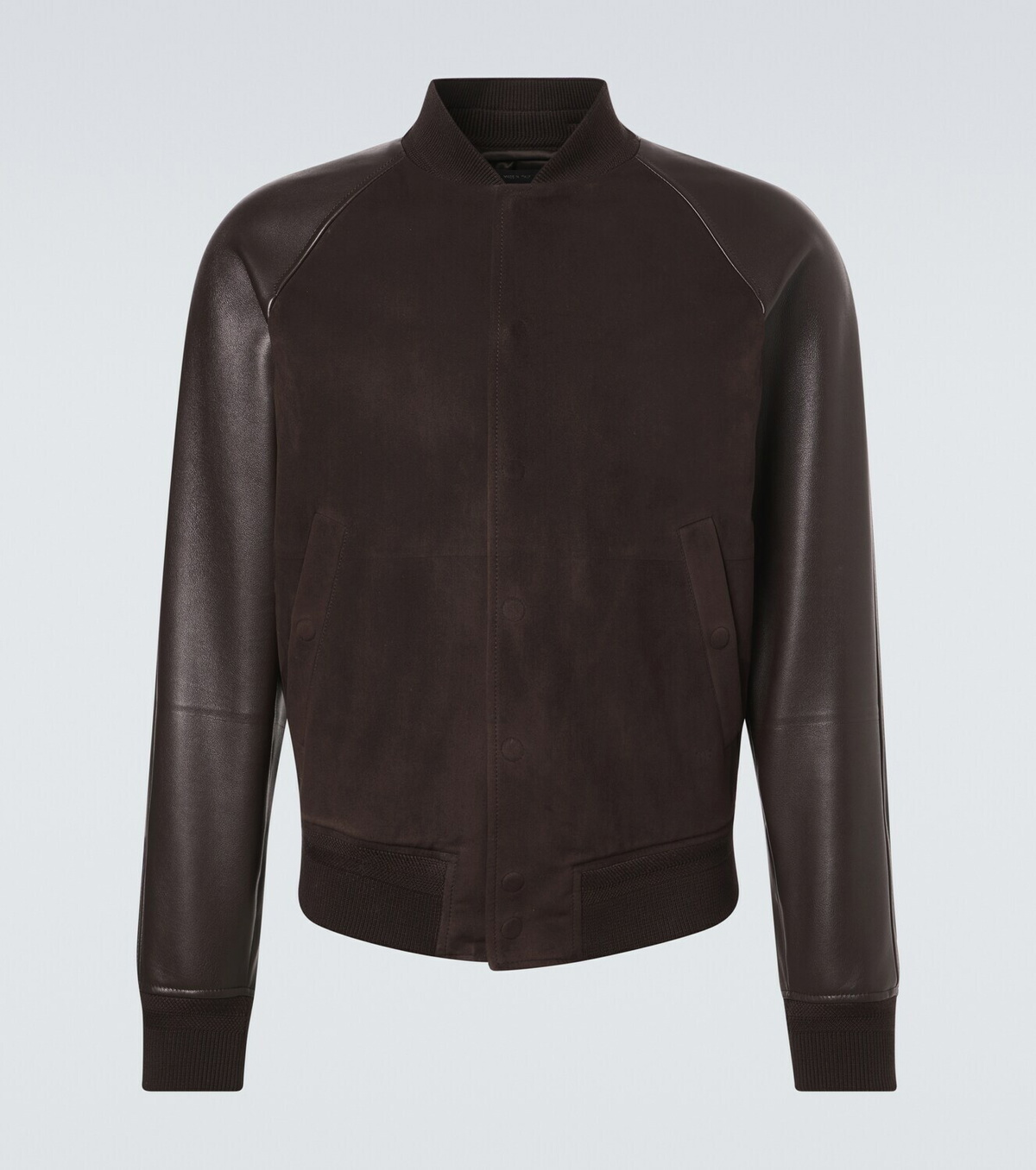 Tom Ford Leather and suede bomber jacket