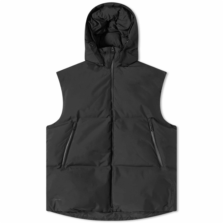 Photo: Norse Projects Men's ARKTISK Pertex Shield Hooded Gilet in Black