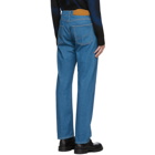 Lanvin Blue Washed Straight Jeans