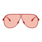Dior Red Oversized Aviator DIORCAMPS Sunglasses