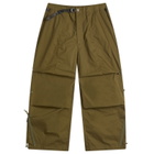 Poliquant Men's Changing Length Wide Zip Up Tucked Trousers in Olive