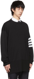 Thom Browne Black Milano 4-Bar Sweater