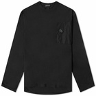 Undercover Men's Zip Detail Long Sleeve T-Shirt in Black