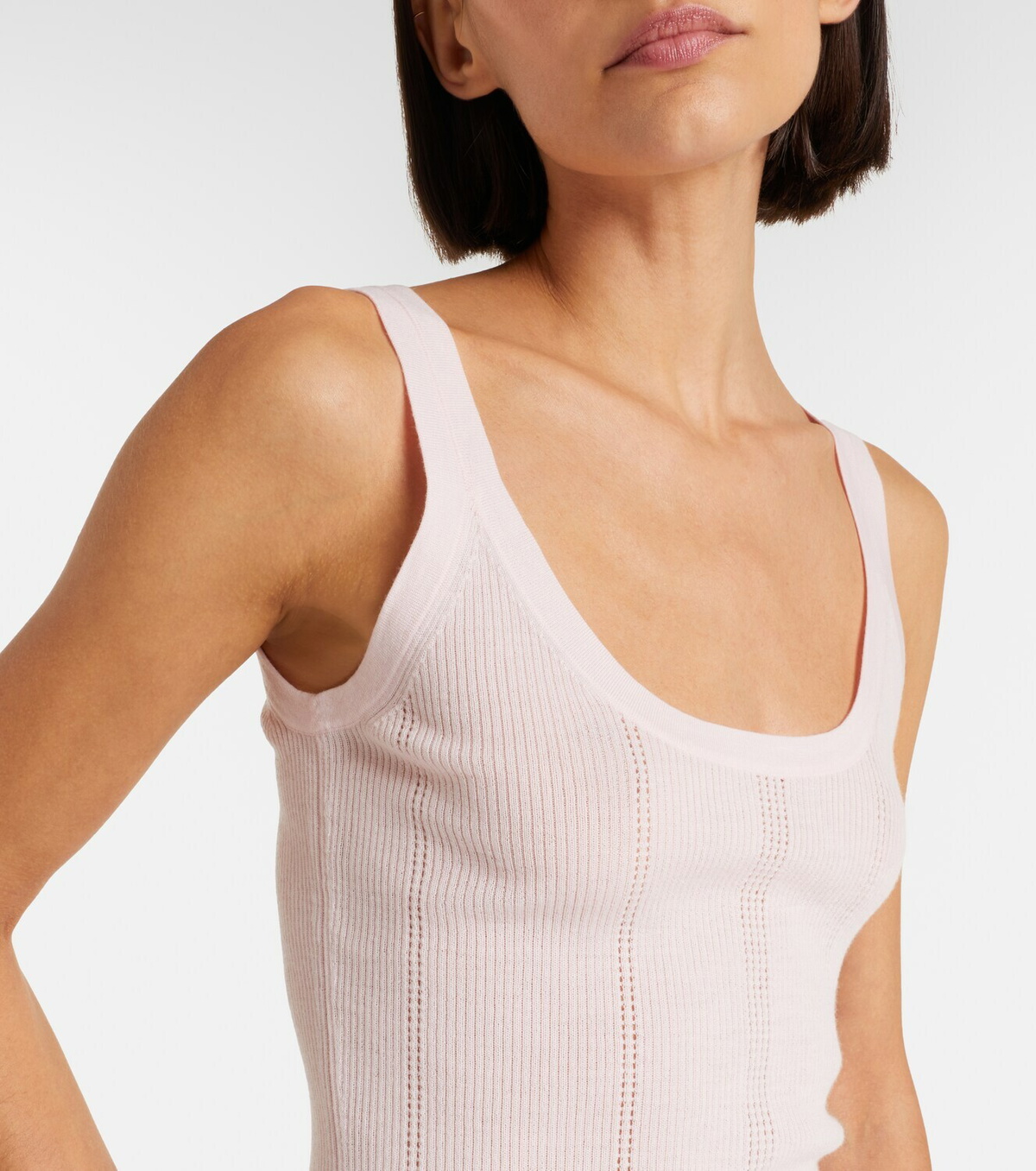 Gabriela Hearst Lucy rib-knitted wool tank top