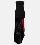 Ferragamo Draped bodycon maxi dress