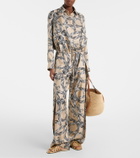 Loewe Paula's Ibiza Petal Anagram leather slides
