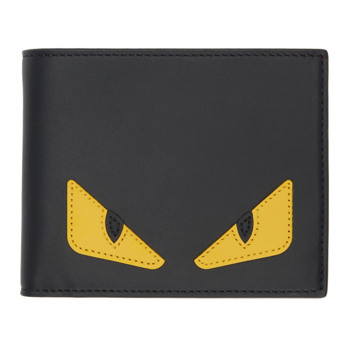 Photo: Fendi Black and Yellow Bag Bugs Wallet