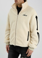 Amiri Bones Logo Fleece Jacket Cream