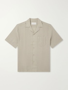 Frescobol Carioca - Angelo Camp-Collar Linen Shirt - Green