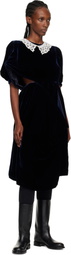 Junya Watanabe Navy Angular Midi Dress
