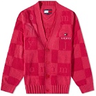 Tommy Jeans Men's Checkerboard Cardigan in Pink