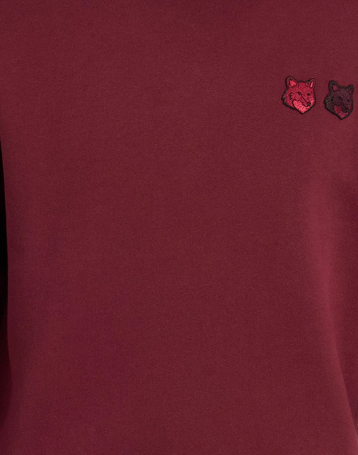 Maison Kitsuné Mens Sweatshirt Burgundy