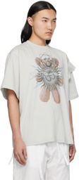 Ottolinger Gray Deconstructed Oversized T-shirt