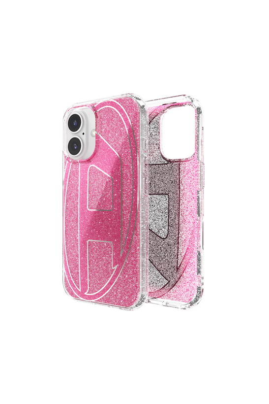 Photo: Diesel Oval D Glitter Case for i P 16 - Cases - Unisex - Pink