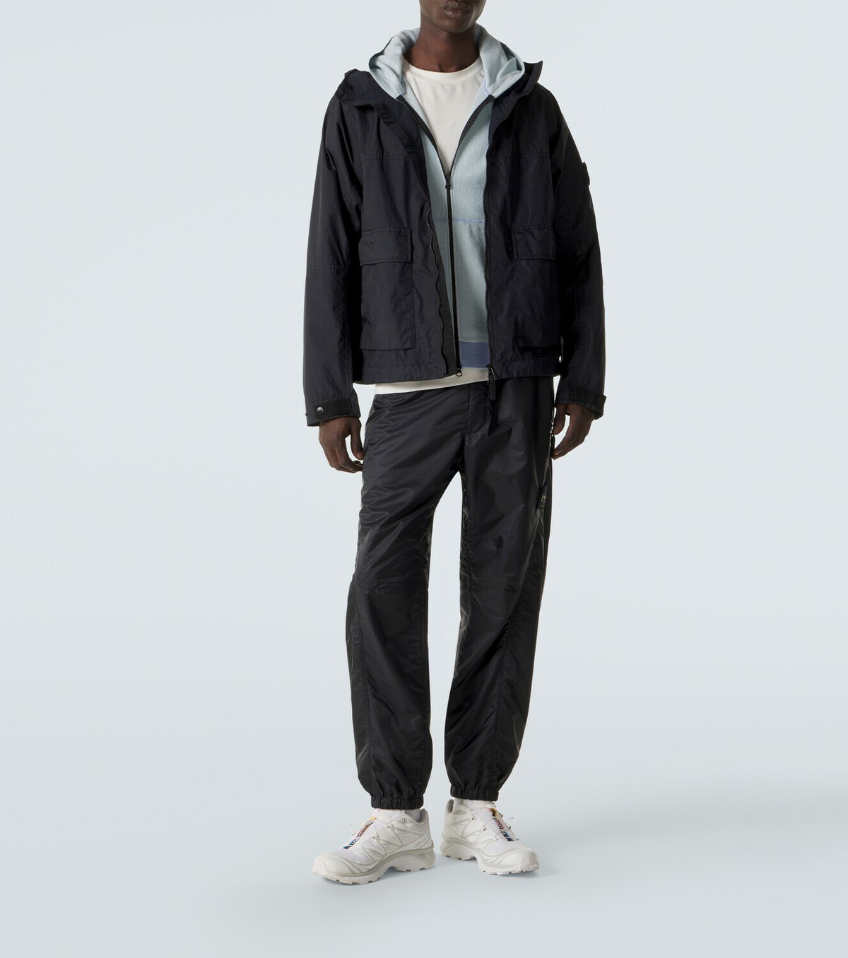 Stone Island Compass cotton-blend hoodie