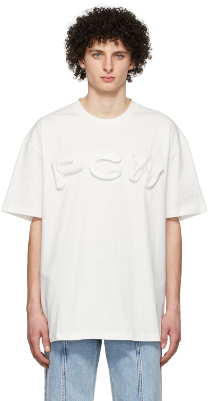 Photo: Feng Chen Wang White 3D Logo T-Shirt