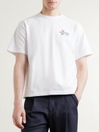 Aimé Leon Dore - Logo-Print Cotton-Jersey T-Shirt - White