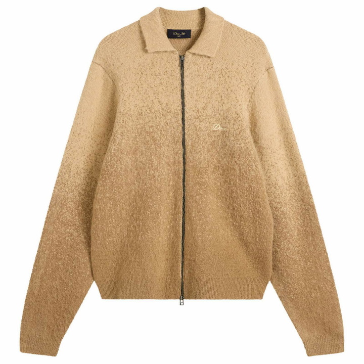 Photo: Dime Mohair Double Zip Knit in Camel