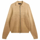 Dime Mohair Double Zip Knit in Camel