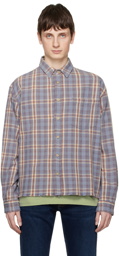 John Elliott Blue Hemi Shirt