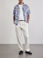 Hartford - New Palmito Printed Woven Shirt - Blue
